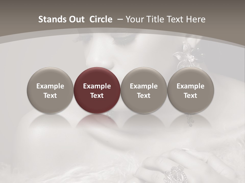 Jewelry Eyes Ring PowerPoint Template