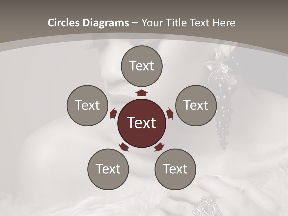 Jewelry Eyes Ring PowerPoint Template