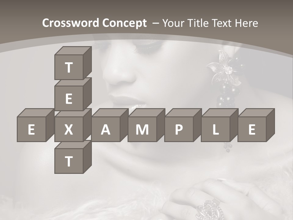 Jewelry Eyes Ring PowerPoint Template