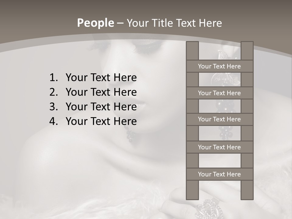 Jewelry Eyes Ring PowerPoint Template