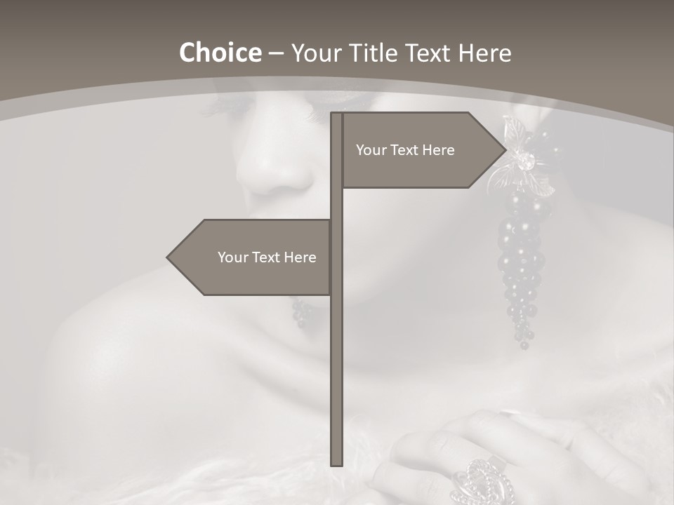 Jewelry Eyes Ring PowerPoint Template