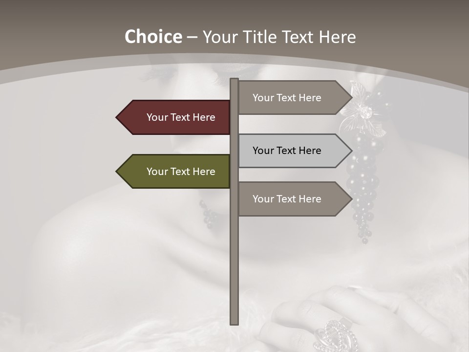 Jewelry Eyes Ring PowerPoint Template