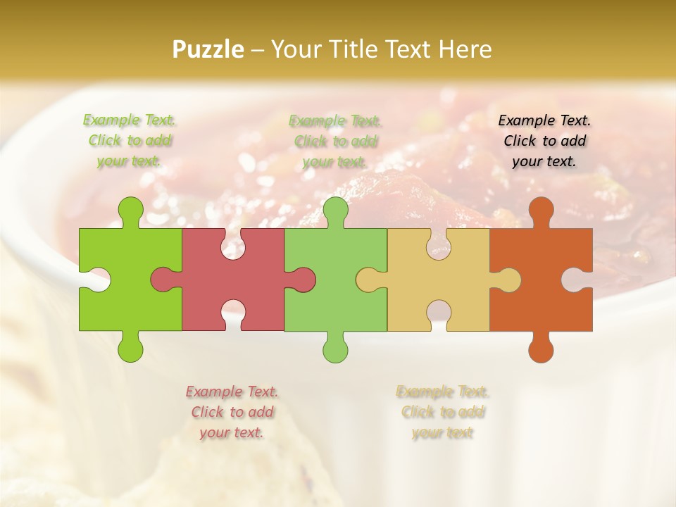 Munchies Vegetarian Plate PowerPoint Template