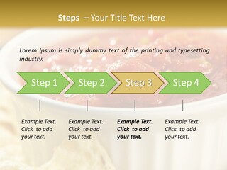 Munchies Vegetarian Plate PowerPoint Template