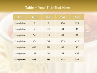 Munchies Vegetarian Plate PowerPoint Template