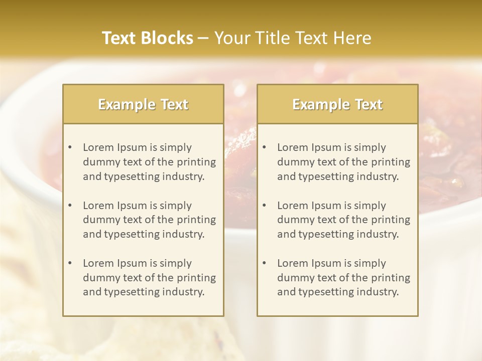Munchies Vegetarian Plate PowerPoint Template