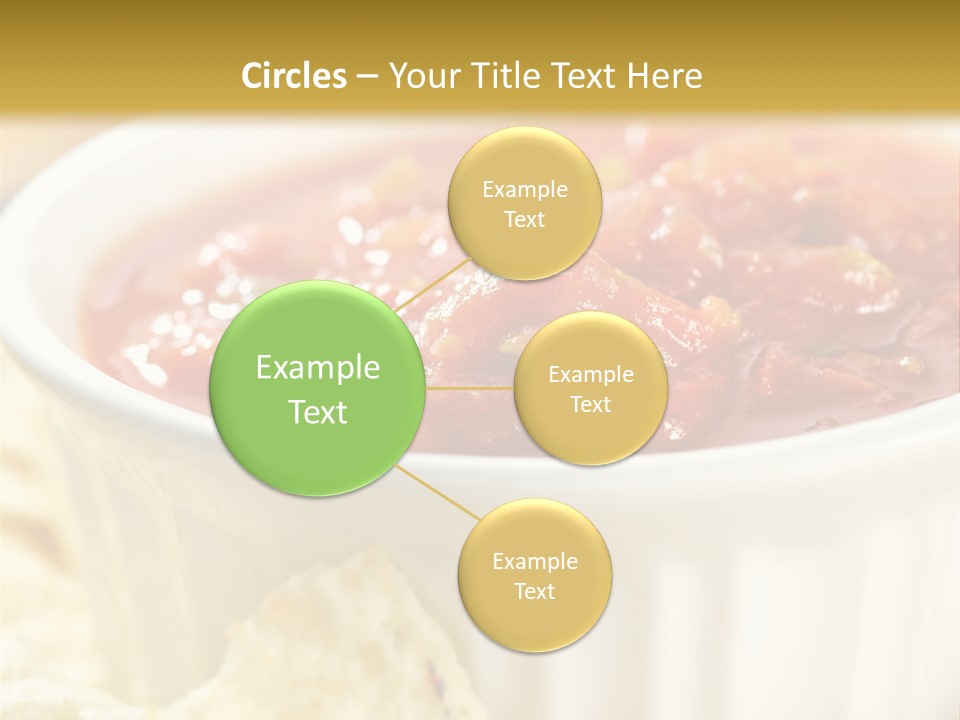 Munchies Vegetarian Plate PowerPoint Template