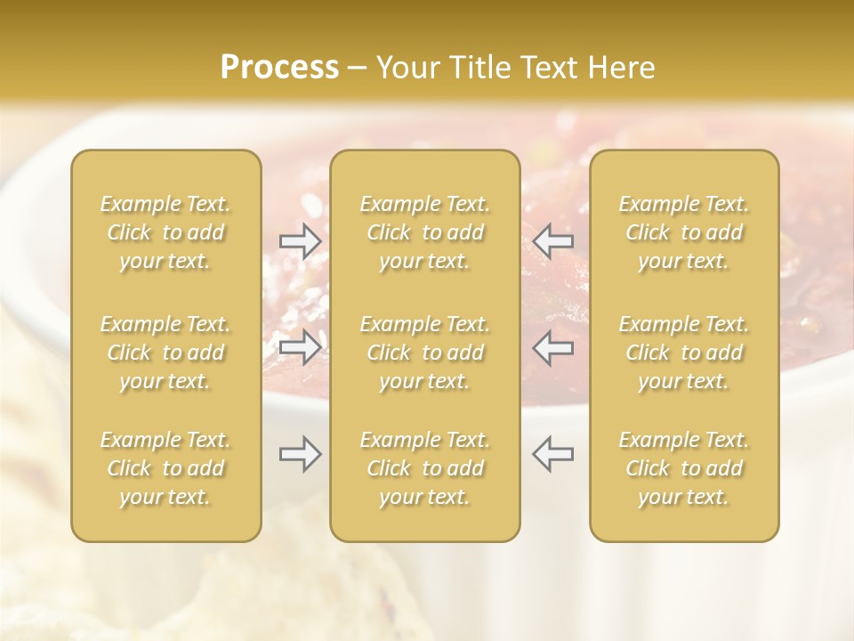 Munchies Vegetarian Plate PowerPoint Template