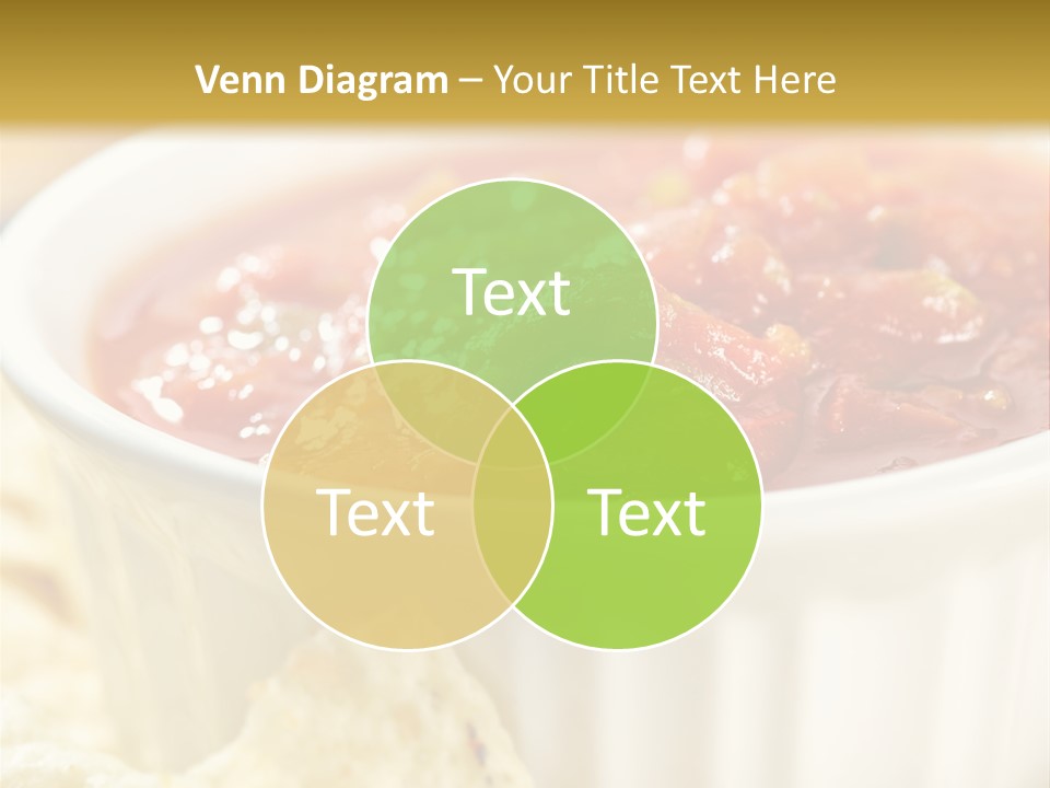 Munchies Vegetarian Plate PowerPoint Template