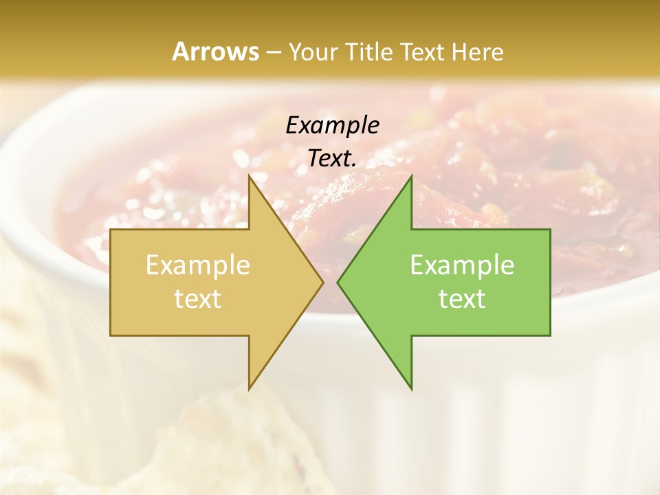 Munchies Vegetarian Plate PowerPoint Template