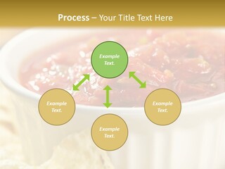 Munchies Vegetarian Plate PowerPoint Template