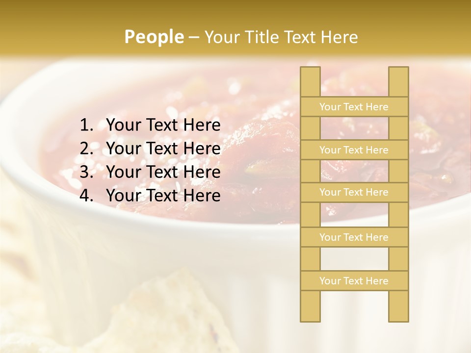 Munchies Vegetarian Plate PowerPoint Template