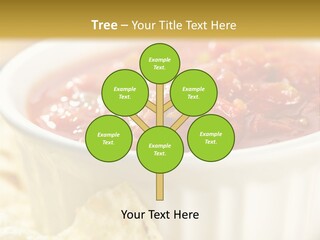 Munchies Vegetarian Plate PowerPoint Template