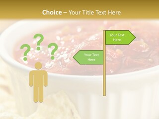 Munchies Vegetarian Plate PowerPoint Template