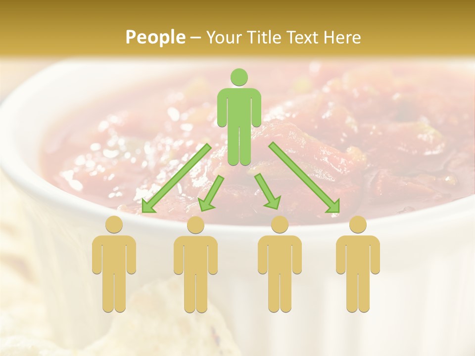 Munchies Vegetarian Plate PowerPoint Template