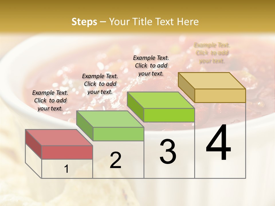 Munchies Vegetarian Plate PowerPoint Template