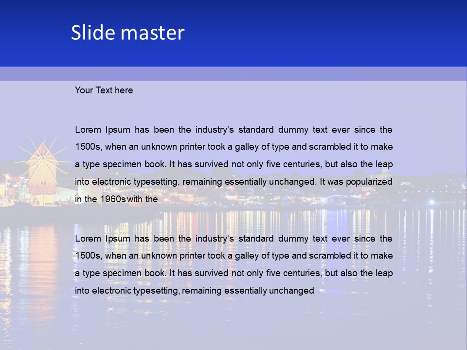 House Sky Sun PowerPoint Template