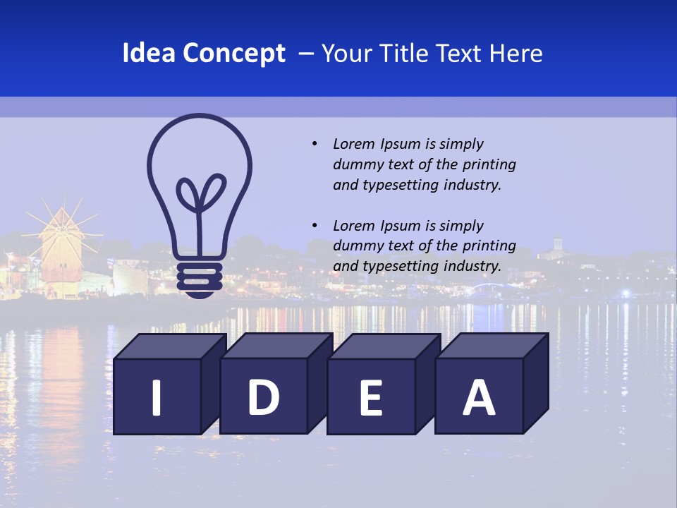 House Sky Sun PowerPoint Template