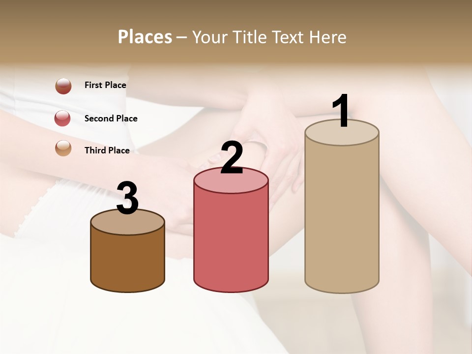 Pout White Female PowerPoint Template