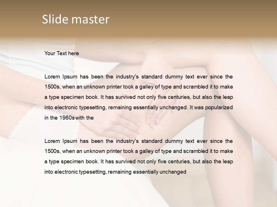 Pout White Female PowerPoint Template