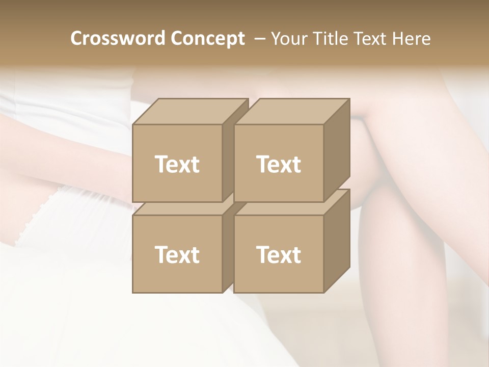 Pout White Female PowerPoint Template