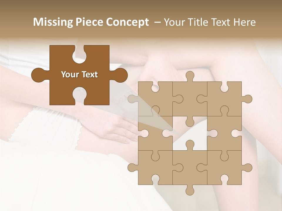 Pout White Female PowerPoint Template