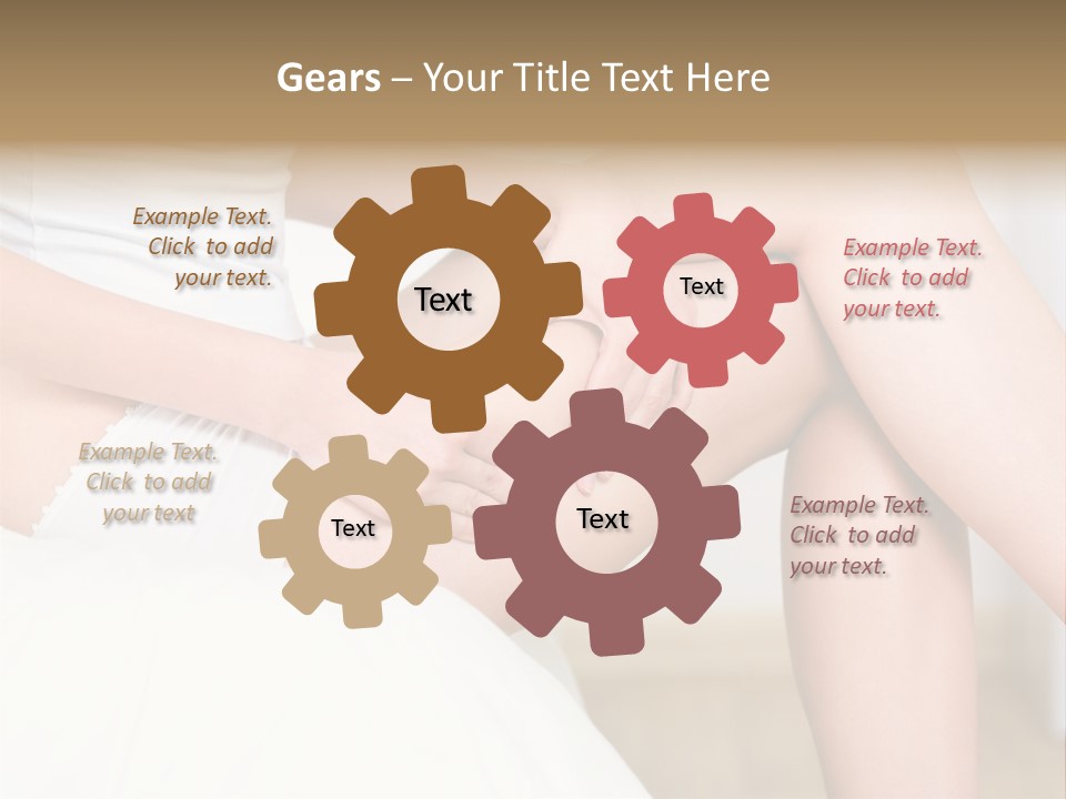 Pout White Female PowerPoint Template