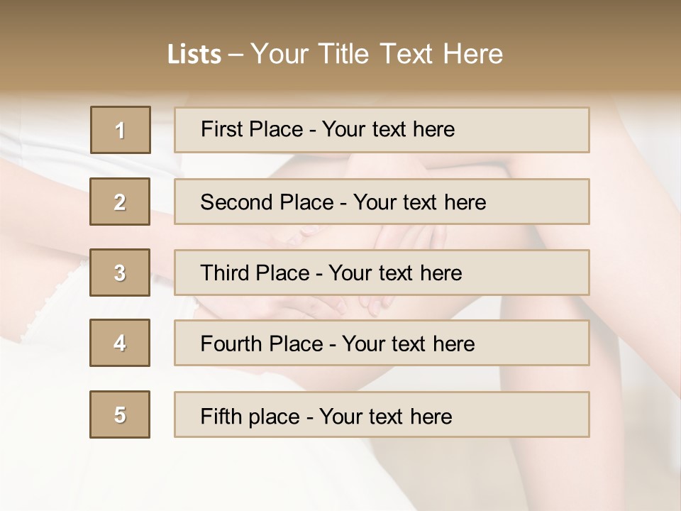 Pout White Female PowerPoint Template