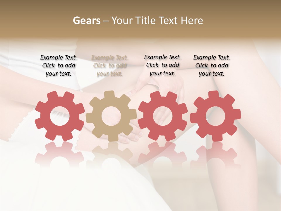 Pout White Female PowerPoint Template