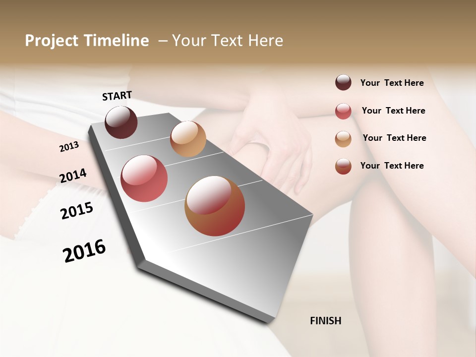 Pout White Female PowerPoint Template