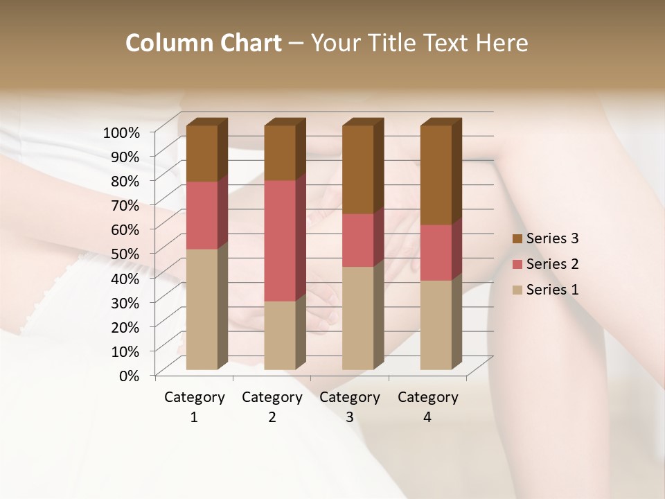Pout White Female PowerPoint Template