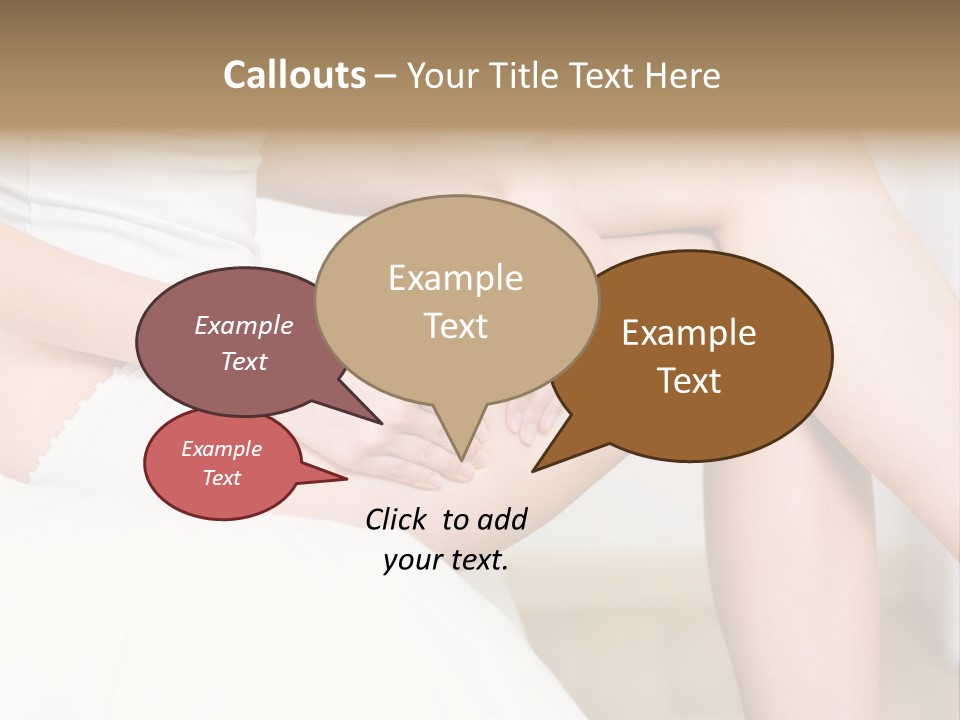 Pout White Female PowerPoint Template