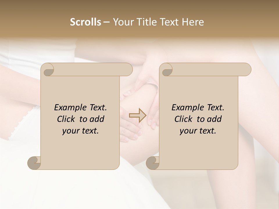 Pout White Female PowerPoint Template