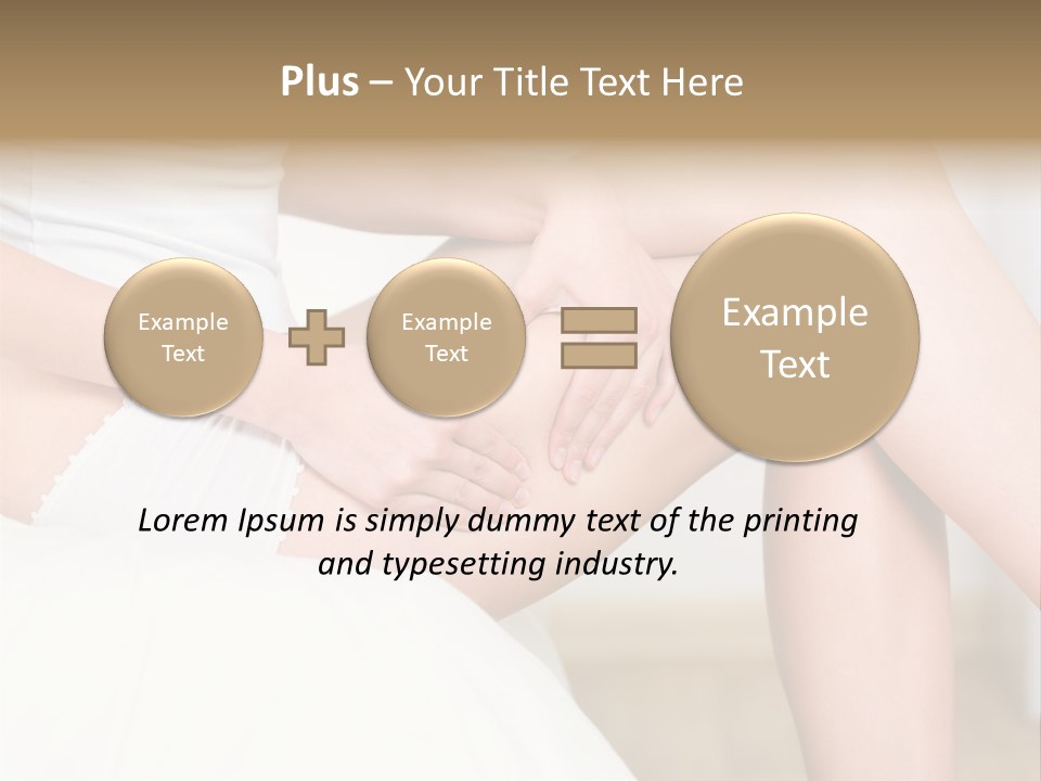 Pout White Female PowerPoint Template