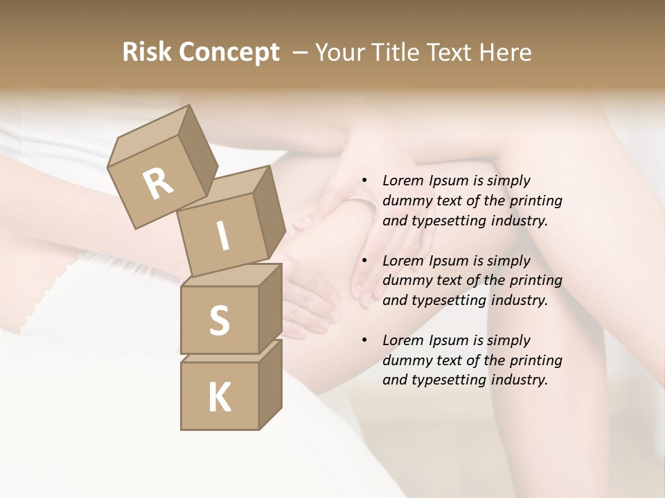 Pout White Female PowerPoint Template