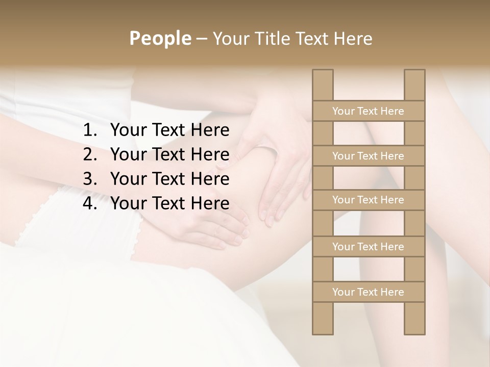 Pout White Female PowerPoint Template