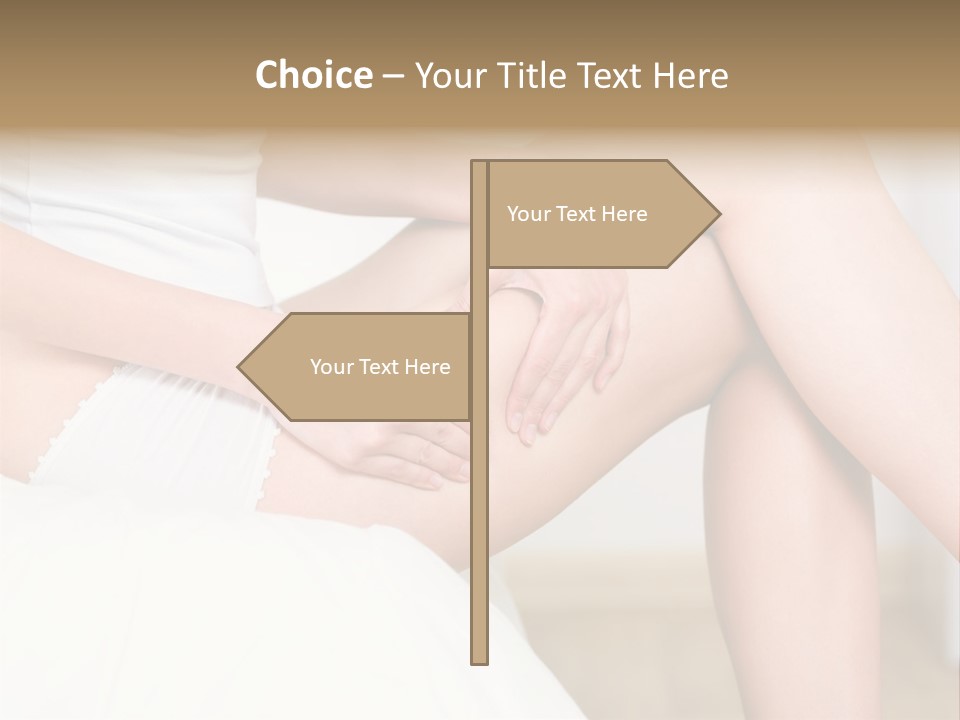 Pout White Female PowerPoint Template