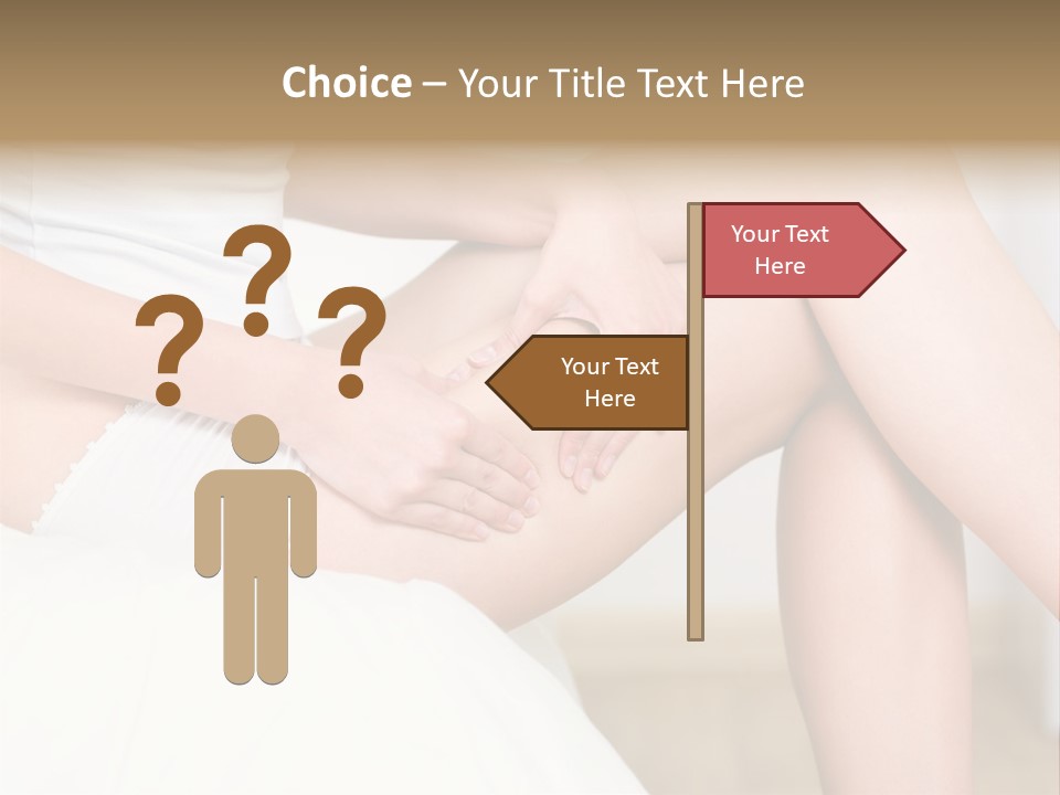 Pout White Female PowerPoint Template