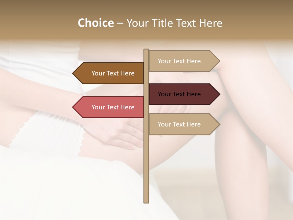 Pout White Female PowerPoint Template