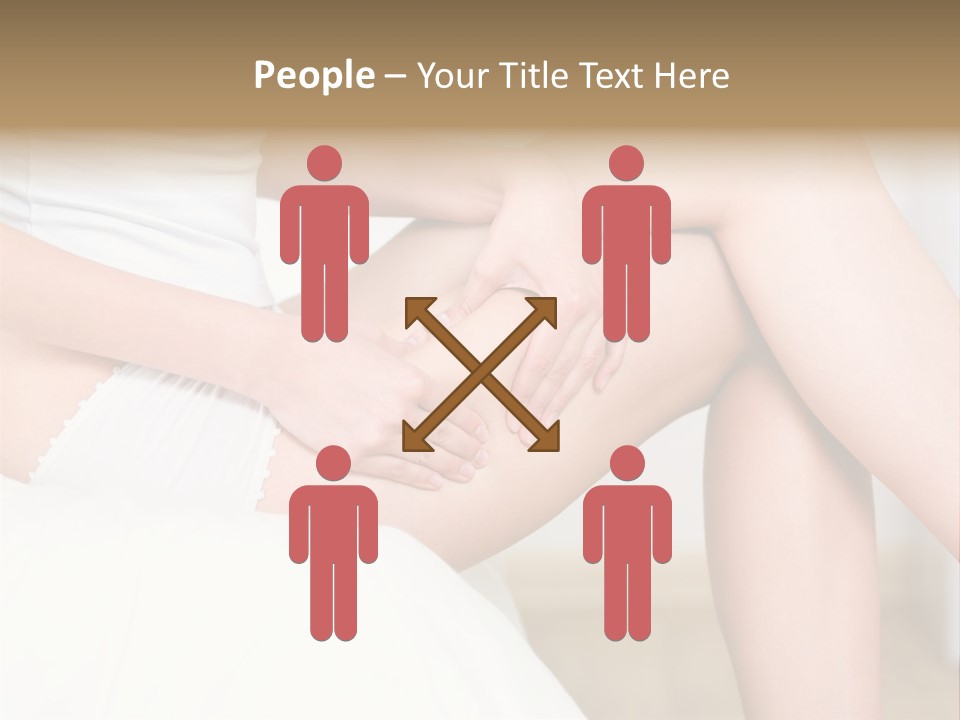 Pout White Female PowerPoint Template