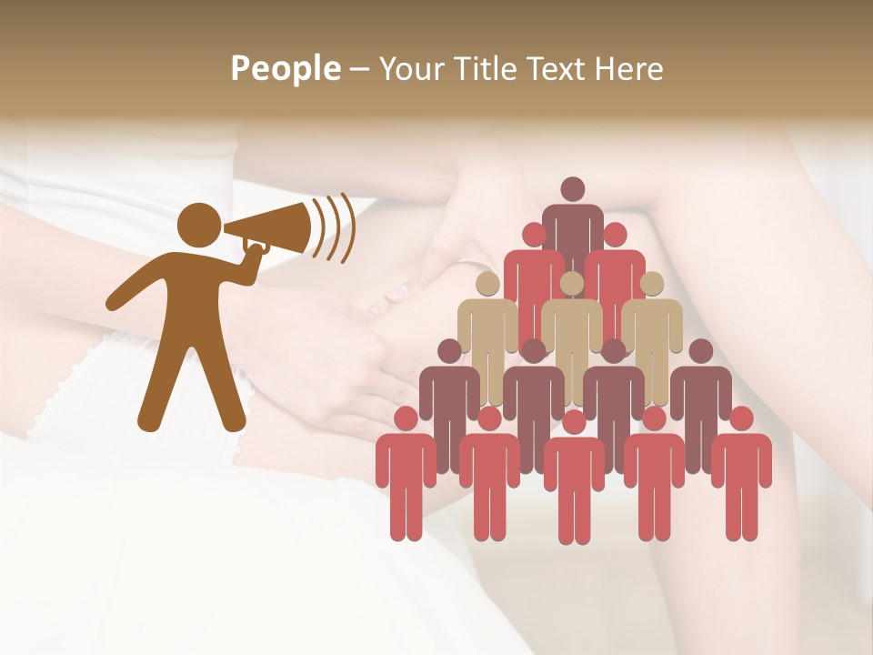 Pout White Female PowerPoint Template