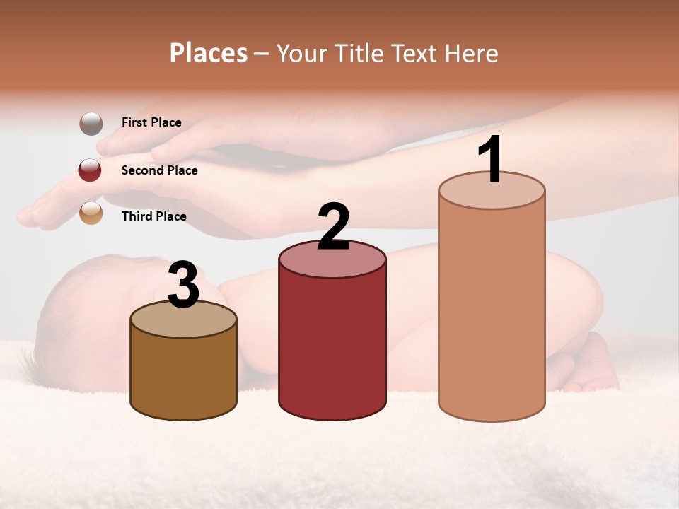 Female Closeup Baby PowerPoint Template