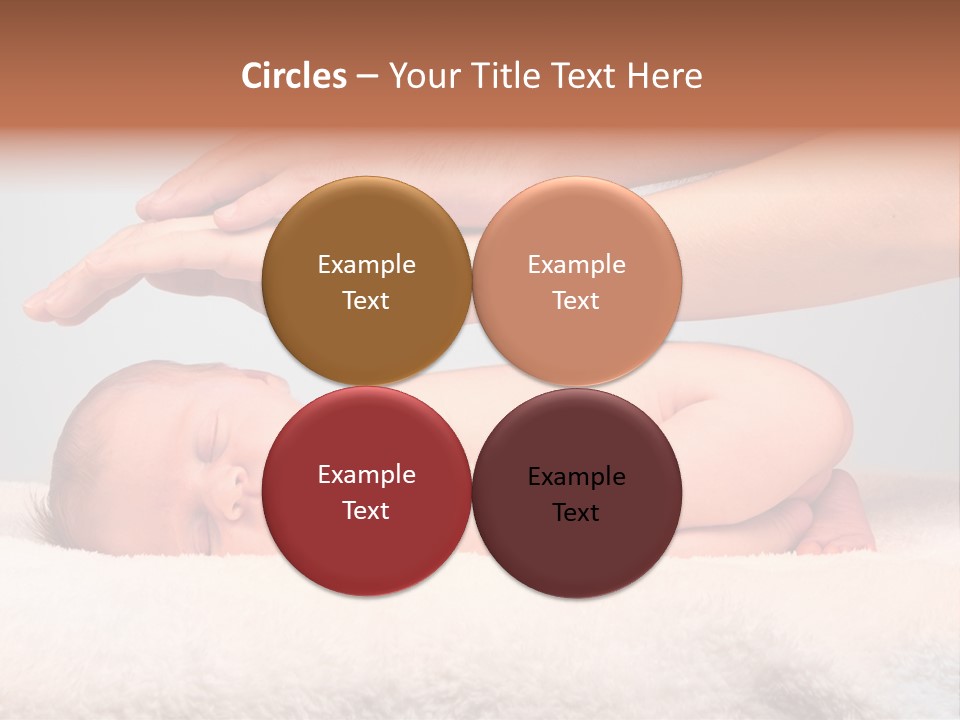 Female Closeup Baby PowerPoint Template