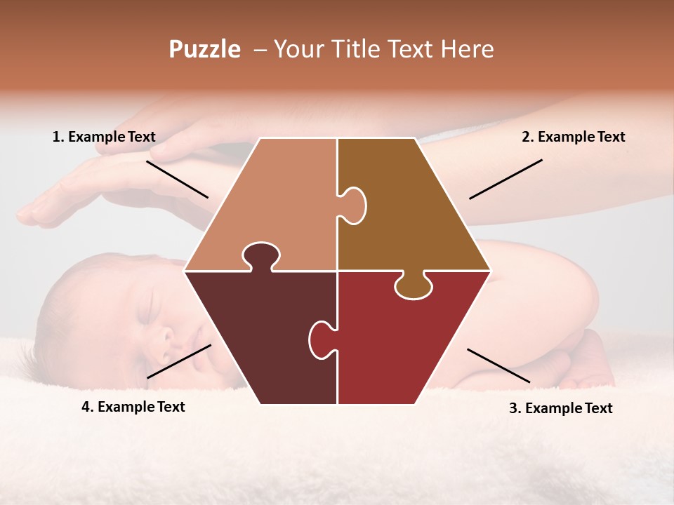 Female Closeup Baby PowerPoint Template