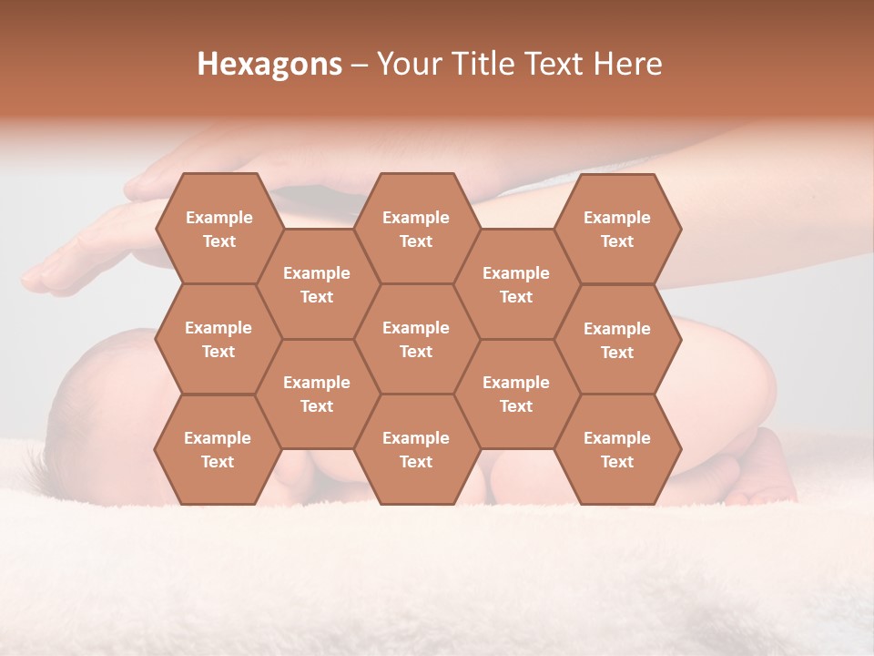 Female Closeup Baby PowerPoint Template