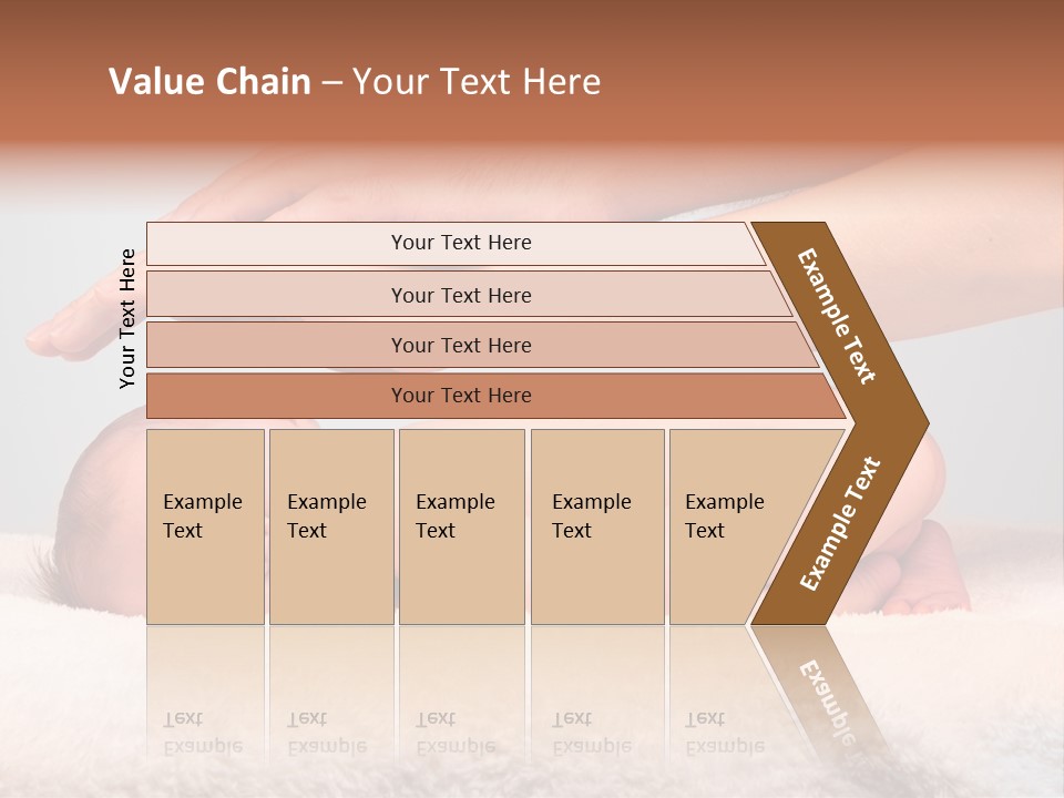 Female Closeup Baby PowerPoint Template