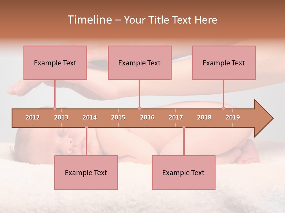 Female Closeup Baby PowerPoint Template