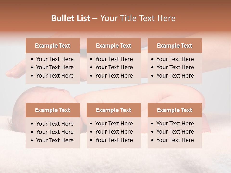 Female Closeup Baby PowerPoint Template