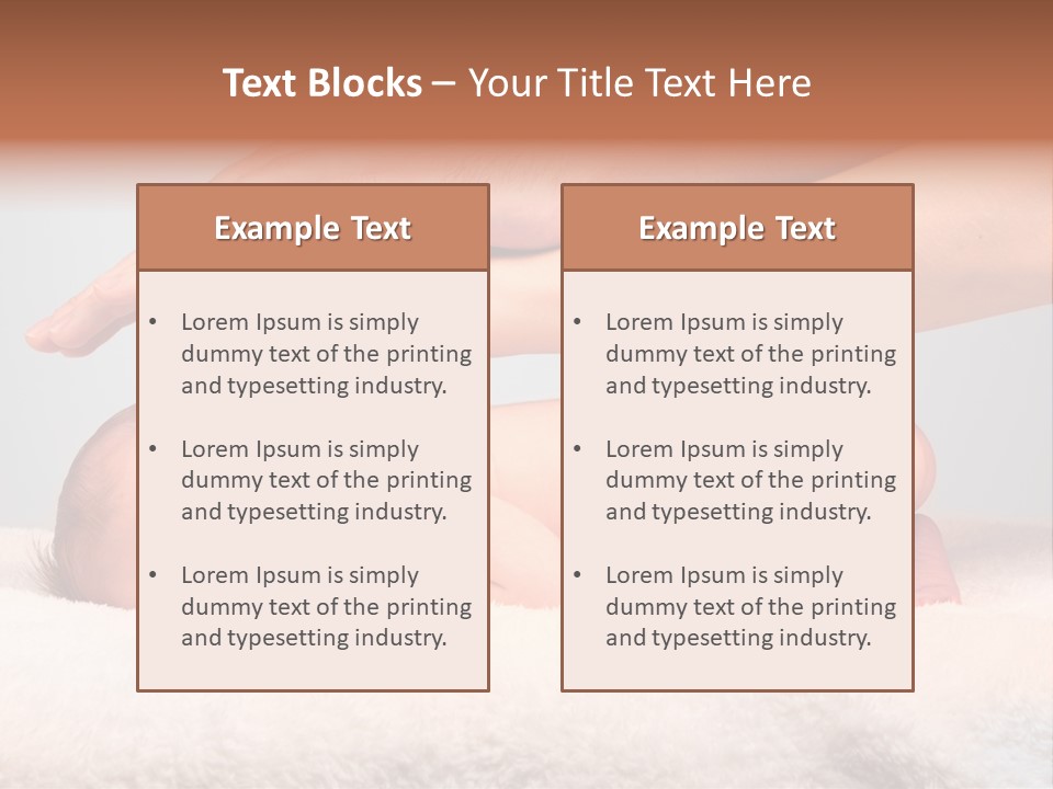 Female Closeup Baby PowerPoint Template