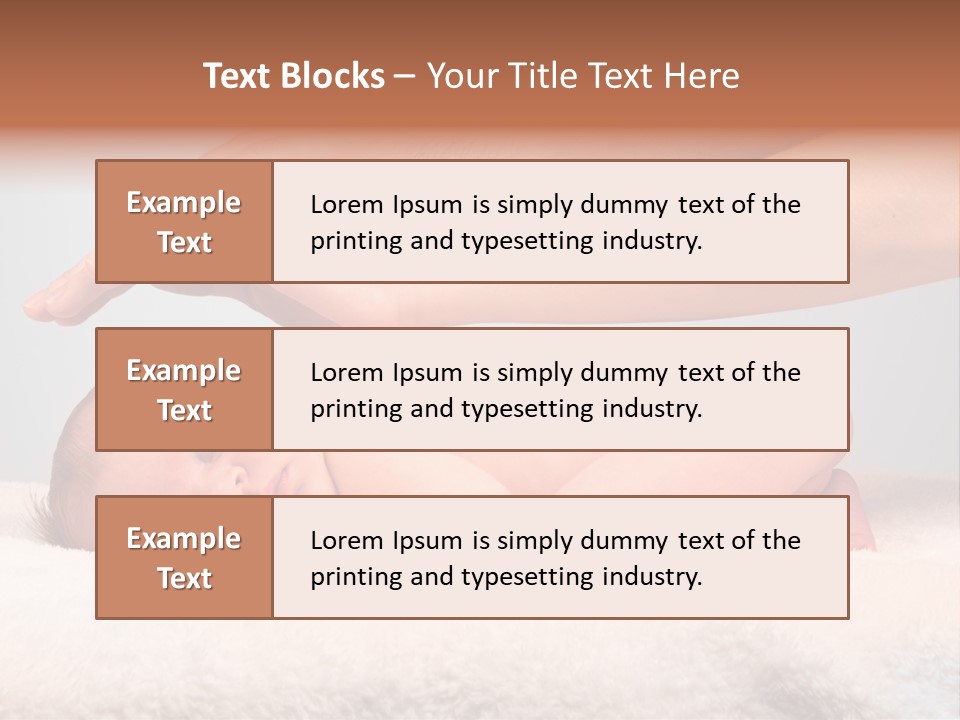 Female Closeup Baby PowerPoint Template